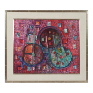 Rufino Tomayo Arttr. Abstract Oil Painting