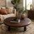 1960s Leather and Wood Coffee Table by Angel Pazmiño, Ecuador, 1960s For Sale - Image 5 of 16