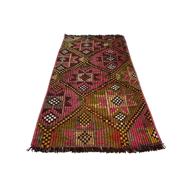 Turkish Kilim Rug, 1970s For Sale - Image 10 of 10