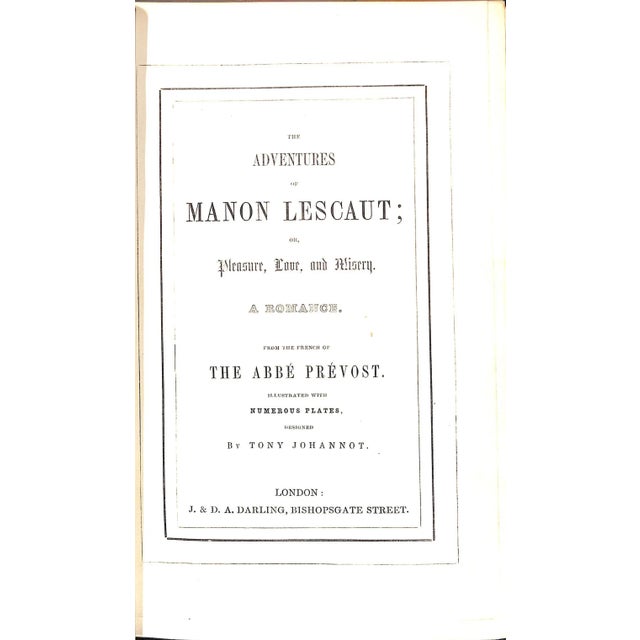 PREVOST, Abbe [347] pp. J. & D.A. Darling 1753 10 1/4" x 6 3/4" Ex-libris James Henry Smith Illustrated w/ numerous plates...