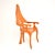 Mid-Century Modern Italian Sculptural Armchair in Elm, 1970s For Sale - Image 3 of 11