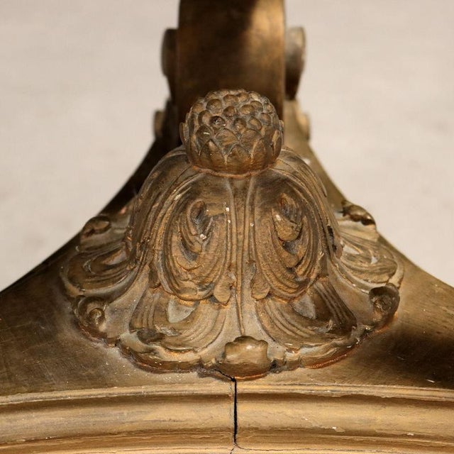 Large Tripod Plant Stand in Carved and Gilded Wood For Sale - Image 11 of 13