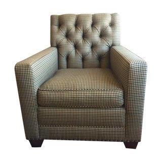 New Upholstery English Library Club Chair For Sale