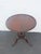 1940s Weiman Furniture Pie Crust Flame Mahogany Round Side End Table 6631 For Sale - Image 5 of 12