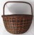 This really is a Great Looking Antique American Hand Woven Wood - Ash Splint Handled Basket. Circa Late 19th Century. It...