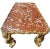 Mid 20th Century Mid 20th Century Rosso Verona Marble & Gilt Coffee Table For Sale - Image 5 of 13