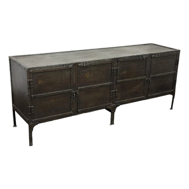 Restoration Hardware Industrial Tool Chest Sideboard For Sale