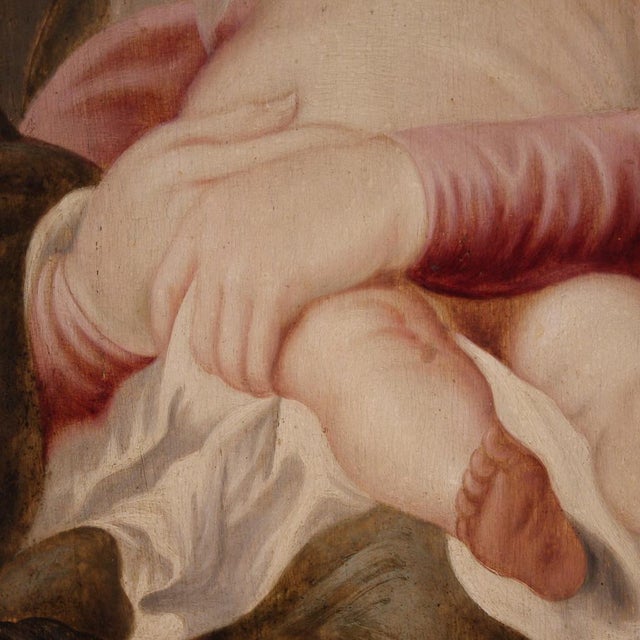 Flemish Artist, Madonna and Child, 1670, Oil on Panel, Framed For Sale - Image 6 of 15