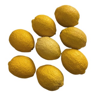 Vintage Faux Lemons, Set of 8 For Sale