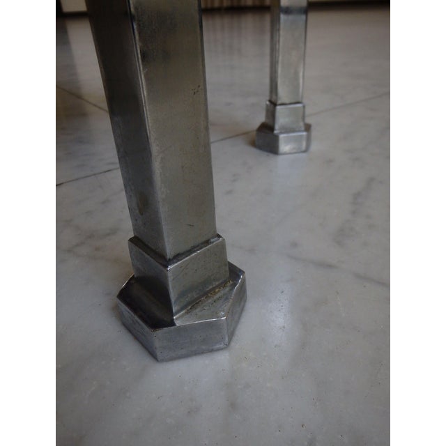 Hexagonal Side Table with Lighting, 1930s For Sale - Image 9 of 14