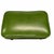 Mid 20th Century Mid Century Green Faux Leather Footstool For Sale - Image 5 of 8