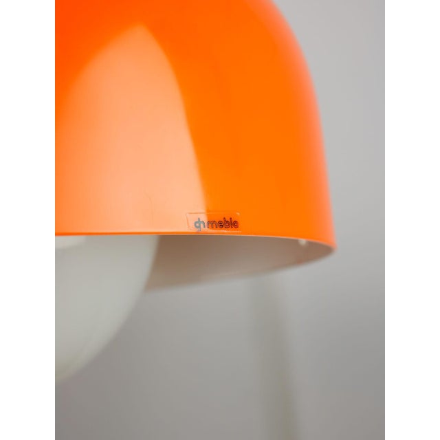 Big Space Age Pendant in Orange from Guzzini, 1970s For Sale - Image 12 of 18