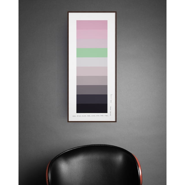 Abstract Contemporary Abstract Pencil and Acrylic on Fabriano-Pittura Paper "Emotional Color Chart 261" by Kyong Lee For Sale - Image 3 of 4