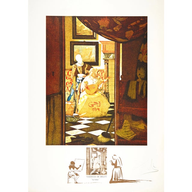 Salvador Dalí "La Lettre" Surrealist Lithograph For Sale