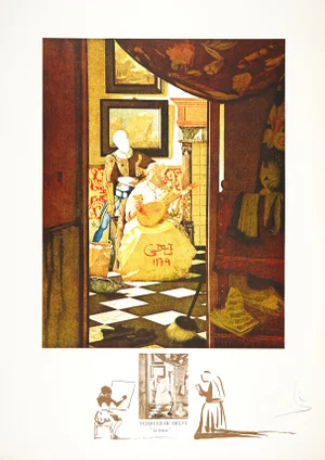 Salvador Dalí "La Lettre" Surrealist Lithograph