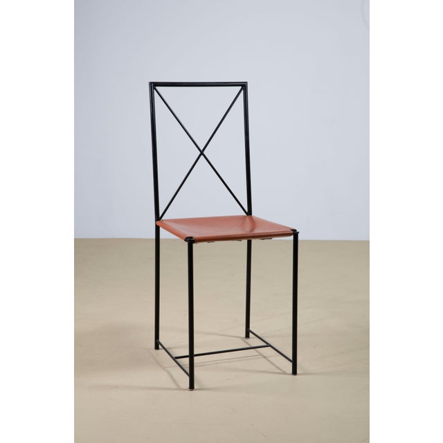 Mid-Century Modern Moka Dining Chairs by Mario Asnago and Claudio Vender for Flexform, 1985, Set of 4 For Sale - Image 3 of 5