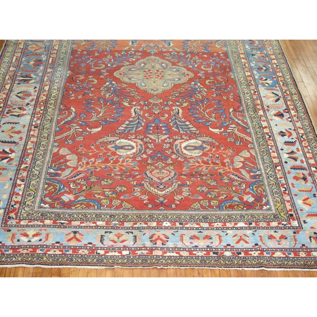 Red Early 20th Century Persian Malayer Rug - 10' x 15'1" For Sale - Image 8 of 9