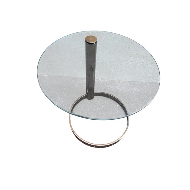 Mid 20th Century Mid 20th Century Attributed Leon Rosen Pace Brass Side Table For Sale - Image 5 of 13