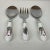 Late 20th Century Vintage Portmeirion Botanical Garden Meat Fork & Pair of Serving Spoons Set - 3 Pieces. For Sale - Image 5 of 9