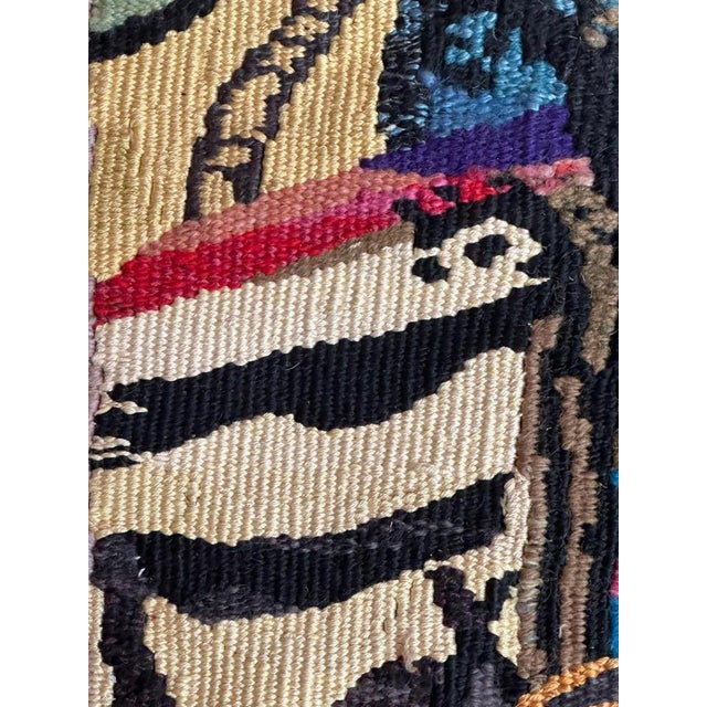 Mid-Century French Aubusson Tapestry by Chantal Aynes, 1960s For Sale - Image 13 of 18