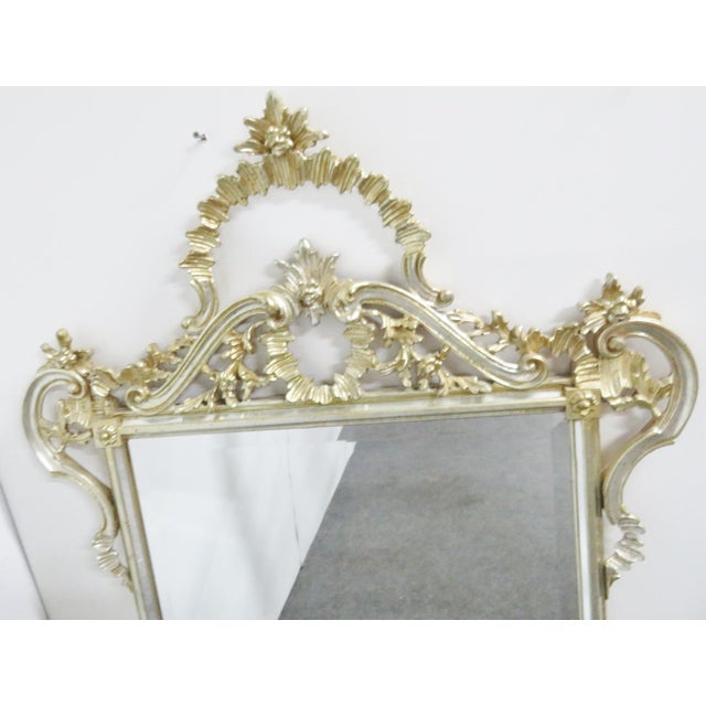 Ethan Allen Italian Silver & Gold Gilt Mirror Chairish