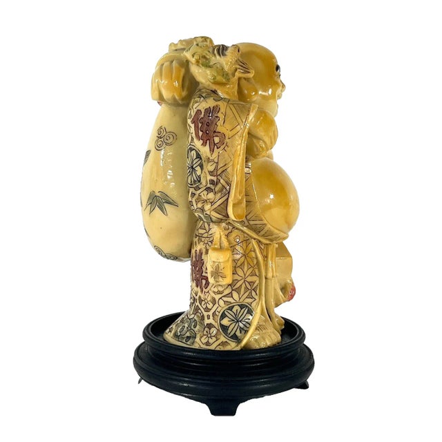 The Laughing Buddha or Hotei. The name Budai literally means "cloth sack" and refers to the bag that he is conventionally...