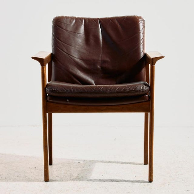 1970s Oak Armchair by Laszlo Mazák for Wiesner-Hager, 1970s For Sale - Image 5 of 18