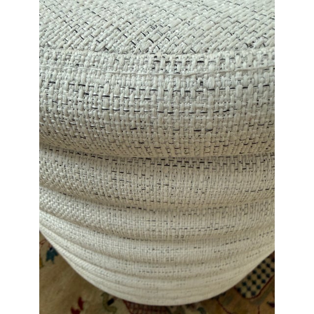Textile Cb2 Rialto Storage Bench, Ivory For Sale - Image 7 of 12