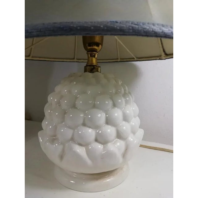 1960s Pigna-Shaped Ceramic Lamps, Italy, 1960s, Set of 2 For Sale - Image 5 of 12