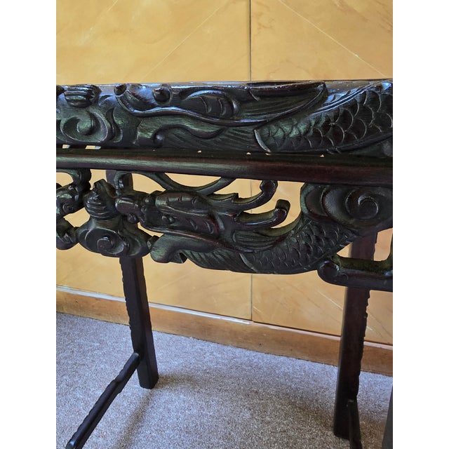 1930s 1930s Vintage Chinese Dragon Side Table For Sale - Image 5 of 14