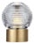Waterford by Visual Comfort Signature Circon 7" Rechargeable Accent Lamp in Natural Brass with Clear Crystal For Sale