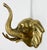 Figurative Vintage Brass Elephant Motif Wall Hook For Sale - Image 3 of 5