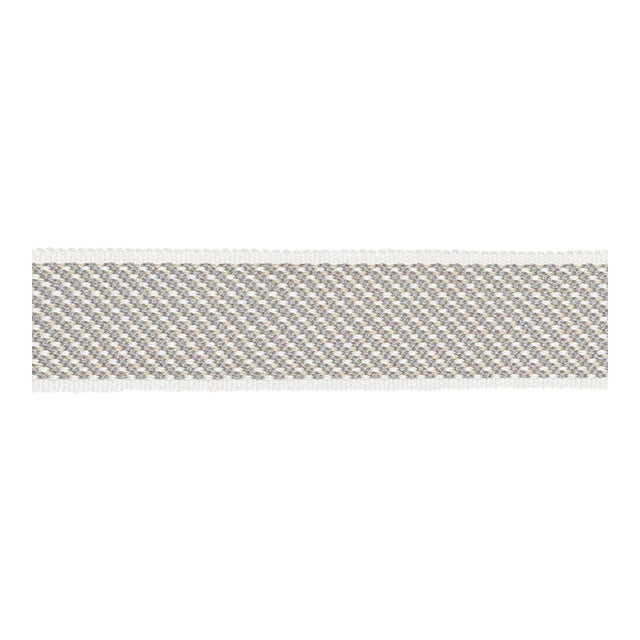Sample - Schumacher Winston Cotton Braid Medium in Charcoal For Sale