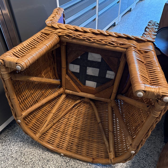 Lacor ‘90s Vintage Wicker Dining Chairs For Sale - Image 10 of 12