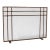 Gold Rubbed Black Henry Fireplace Screen For Sale