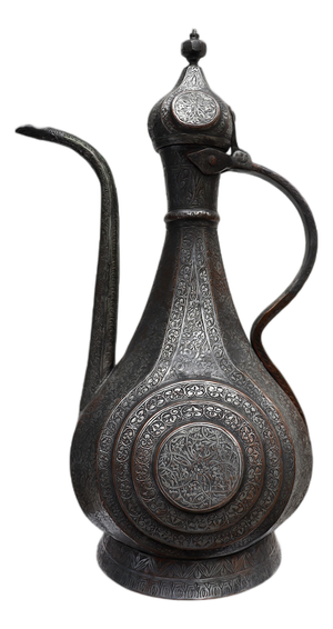 Antique Islamic Bukhara Samarkand Ewer in Copper, 1890s