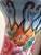 Vintage Chinese Famille Rose Style Hand-Painted Porcelain Vase With Gilt, 13" For Sale - Image 10 of 12