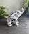 Archimede Seguso Archimede Seguso "Bianco Nero" Murano Glass Large Elephant Sculpture, Vintage 1960s MCM (Attributed) For Sale - Image 4 of 12