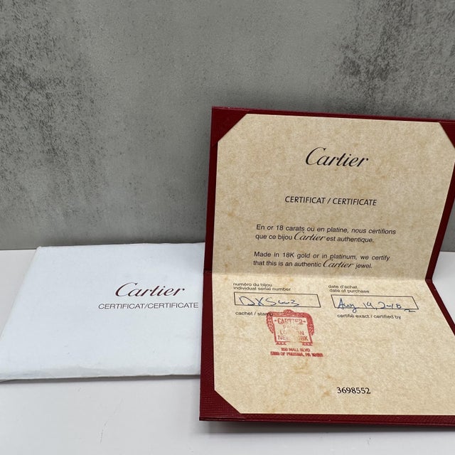Gold Designer Cartier 1895 Wedding Band 18kt Yellow Gold Size 9 With Papers For Sale - Image 8 of 9