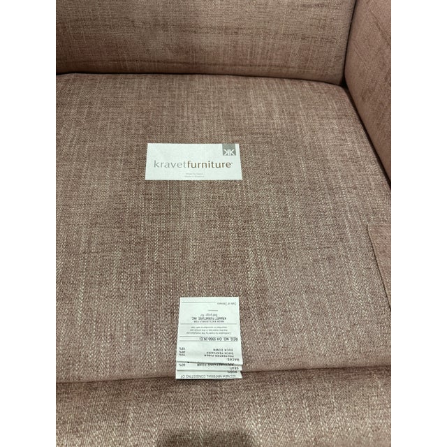 Wood Allegro Loose Back Arm Chair by Kravet For Sale - Image 7 of 9