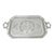 Antique Rogers Smith & Co Art Nouveau Large Silver Plated Crane Bird Etched Tray For Sale