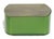 Antique Opaque Green Glass Dresser/Powder Box With Brass Lid For Sale - Image 6 of 7