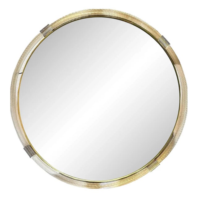 Contemporary Italian Grand Murano Glass Venetian Wall Mirror by Simoeng For Sale - Image 3 of 8