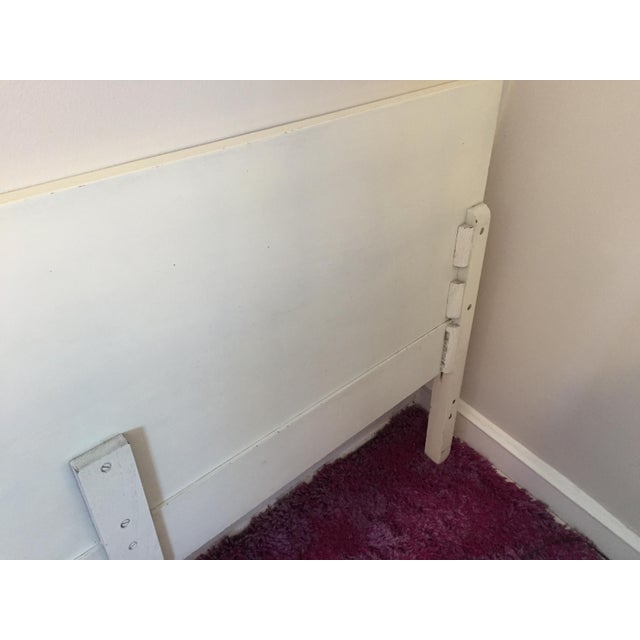 MidCentury Modern Style White Lacquer Full Size Headboard Chairish