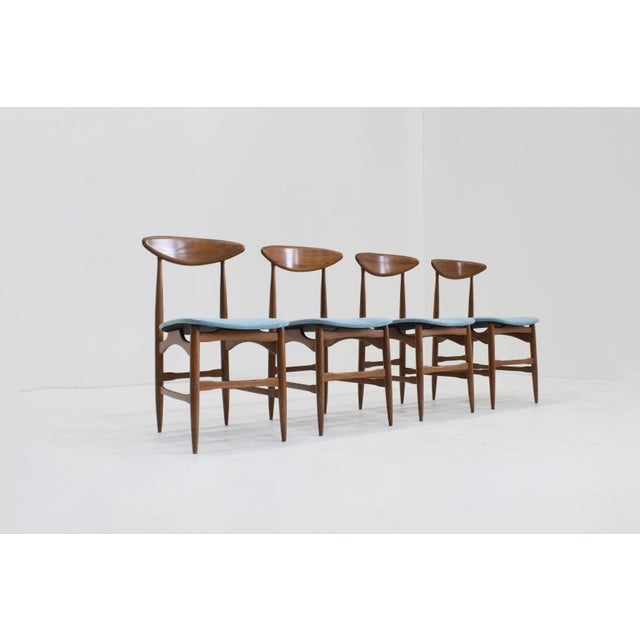 1960s Vintage Italian Dining Room Chairs, 1960s, Set of 4 For Sale - Image 5 of 11
