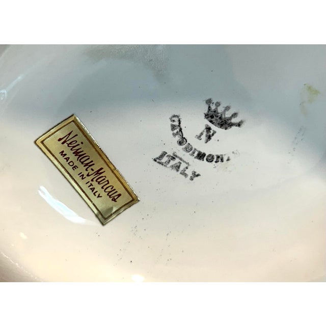Mid 20th Century Neiman Marcus Italian Porcelain Duck Trinket Dish For Sale - Image 9 of 9