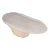 Modern White Oval Block Coffee Table For Sale