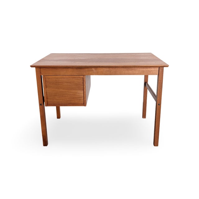 Vintage Danish Teak Desk, 1960s For Sale - Image 4 of 11