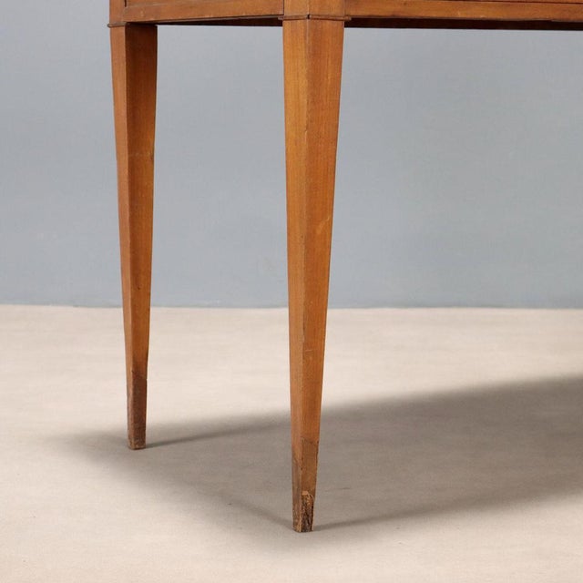 Wood Italian Writing Desk in Mahogany For Sale - Image 7 of 10