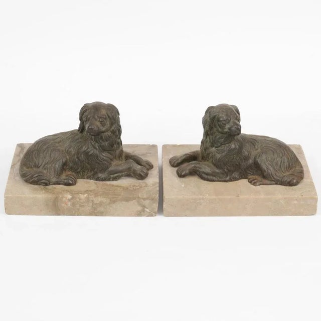 Antique Cast Iron Dog Figures, Set of 2 For Sale - Image 4 of 9